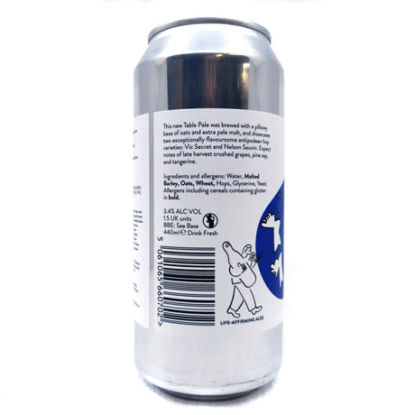 Beak Brewery Waves Table Pale 3.4% (440ml can)-Hop Burns & Black