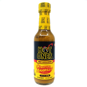 Hot Ones Tropical Amarillo Hot Sauce (148ml)-Hop Burns & Black
