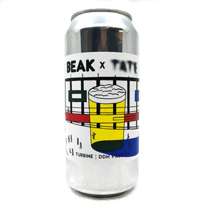 Beak Brewery x Tate Turbine DDH Pale Ale 5% (440ml can)-Hop Burns & Black