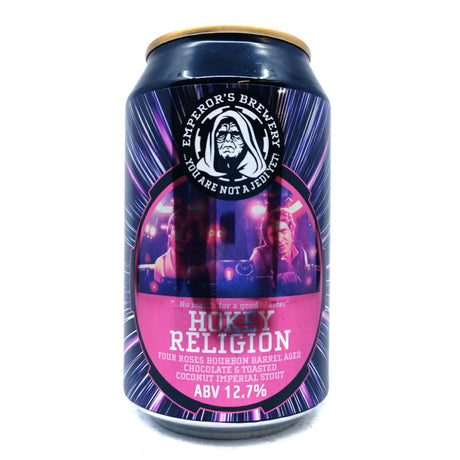 Emperor's Brewery BA Hokey Religion Imperial Stout 12.76% (330ml can)-Hop Burns & Black