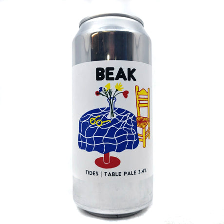 Beak Tides Table Pale Ale 3.4% (440ml can)-Hop Burns & Black