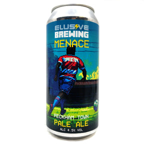 Elusive Brewing x Peckham Town FC Menace Pale Ale 4.5% (440ml can)-Hop Burns & Black