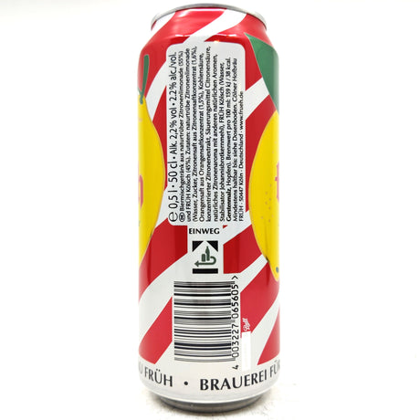 Fruh Natur Radler 2.5% (500ml can)-Hop Burns & Black