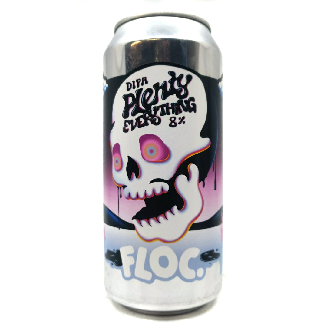 Floc Brewing Plenty Everything Double IPA 8% (440ml can)-Hop Burns & Black