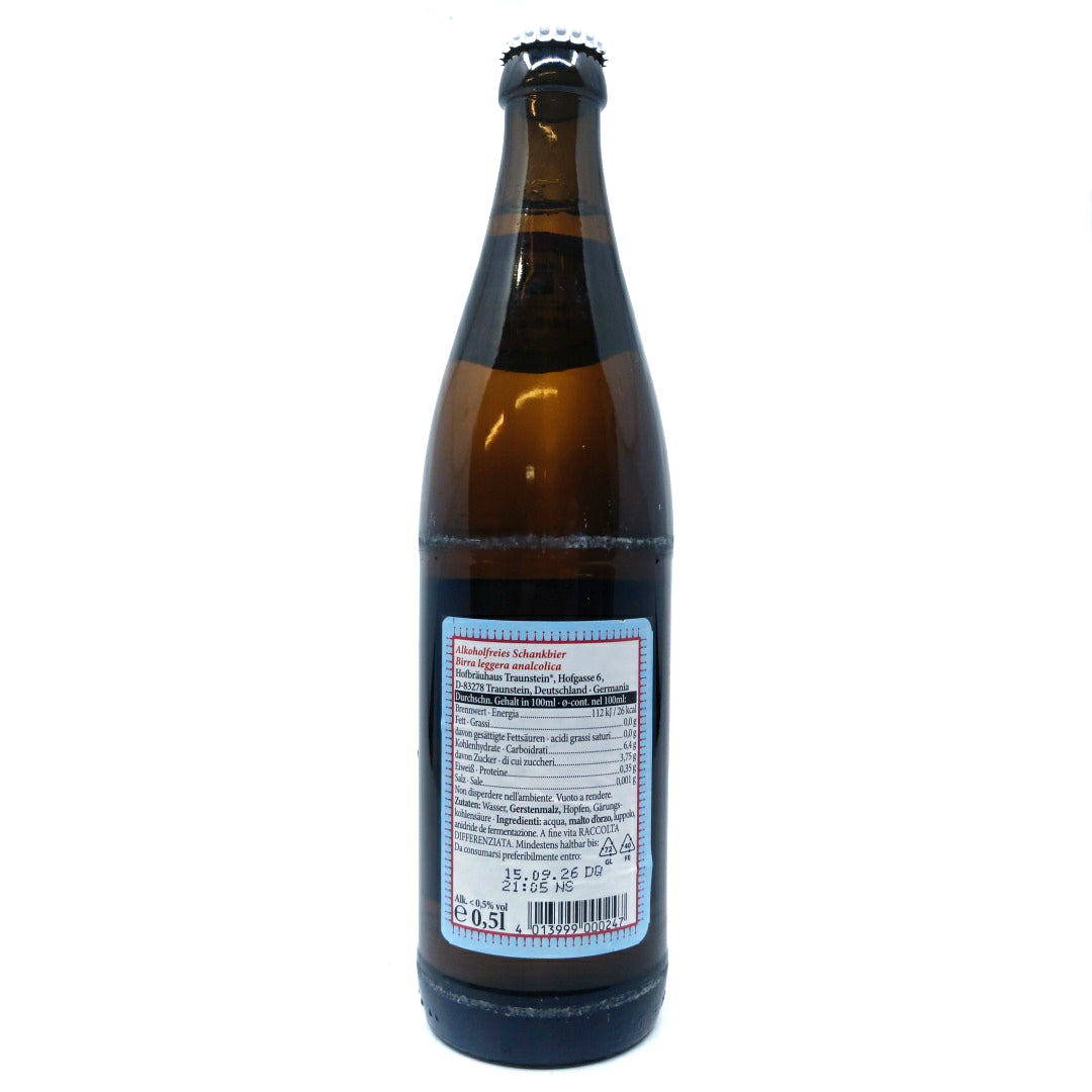 Hofbrauhaus Traunstein Helles Alcohol Frei 0.5% (500ml)-Hop Burns & Black