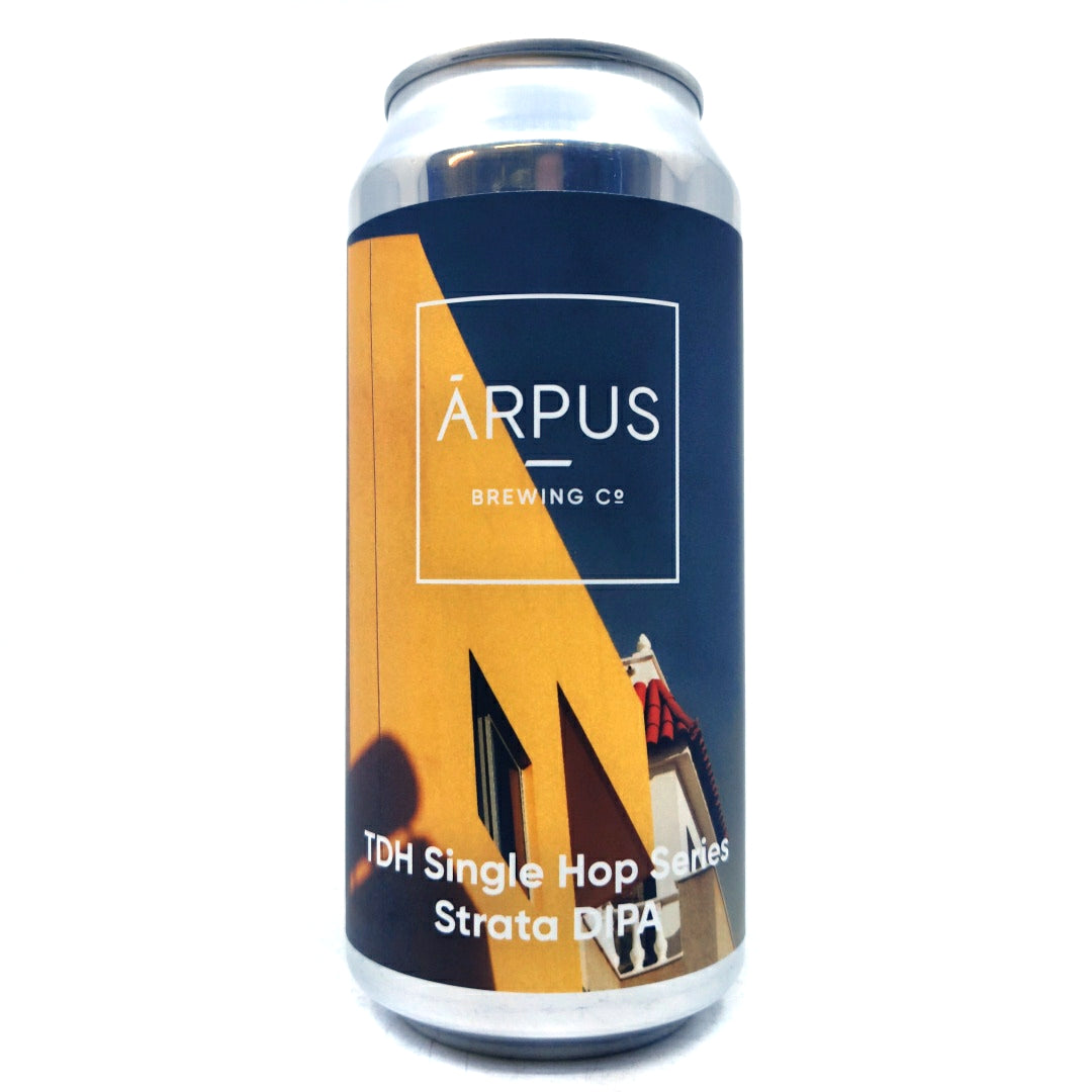 Arpus TDH Single Hop Strata Double IPA 8% (440ml can)-Hop Burns & Black