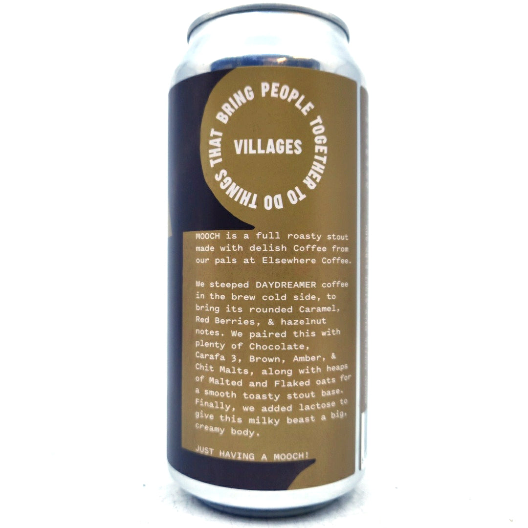 Villages x Elsewhere Coffee Mooch Coffee Milk Stout 5.8% (440ml can)-Hop Burns & Black