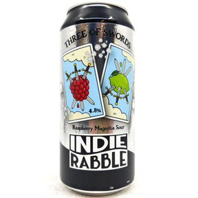Indie Rabble Three Of Swords Raspberry Margarita Sour 4.8% (440ml can)-Hop Burns & Black