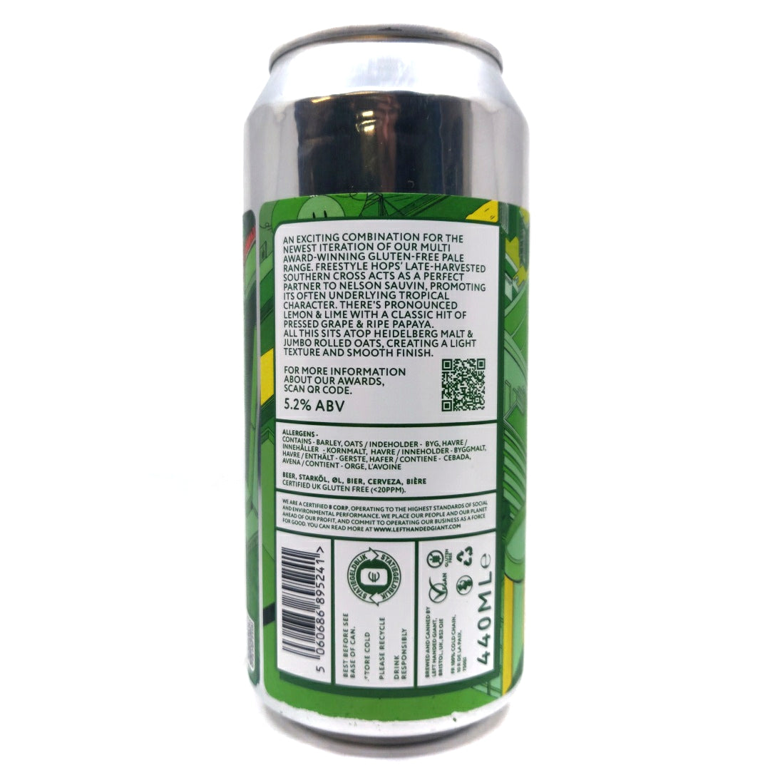 Left Handed Giant Twin Cities Nelson & Southern Cross Pale Ale 5.2% (440ml can)-Hop Burns & Black