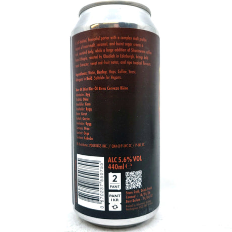 Otherworld Khaos Coffee Porter 5.6% (440ml can)-Hop Burns & Black