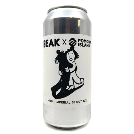 Beak Brewery x Pomona Island Hug Imperial Stout 10% (440ml can)-Hop Burns & Black