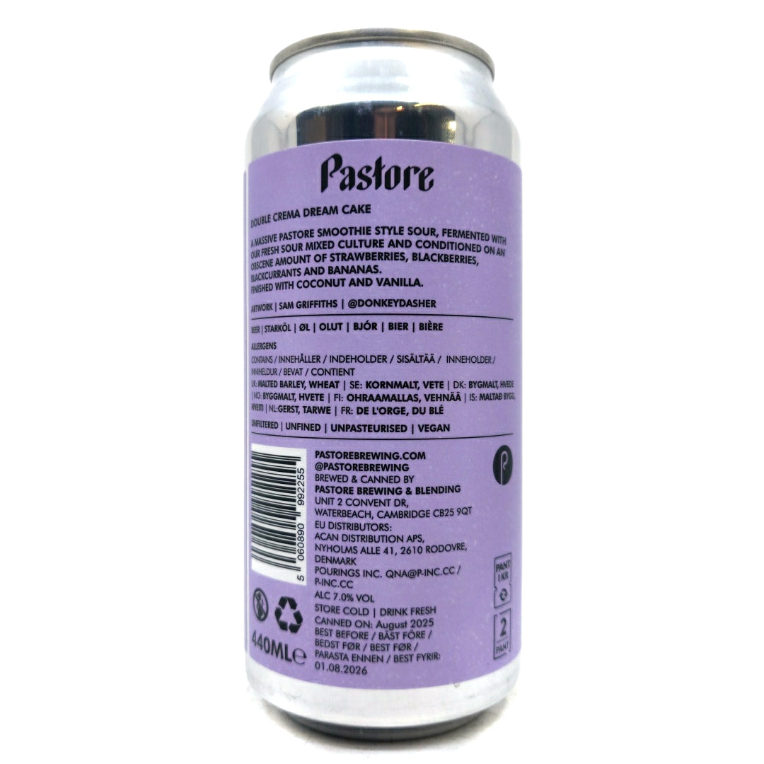 Pastore Double Crema Dream Cake Pastry Sour 7% (440ml can)-Hop Burns & Black