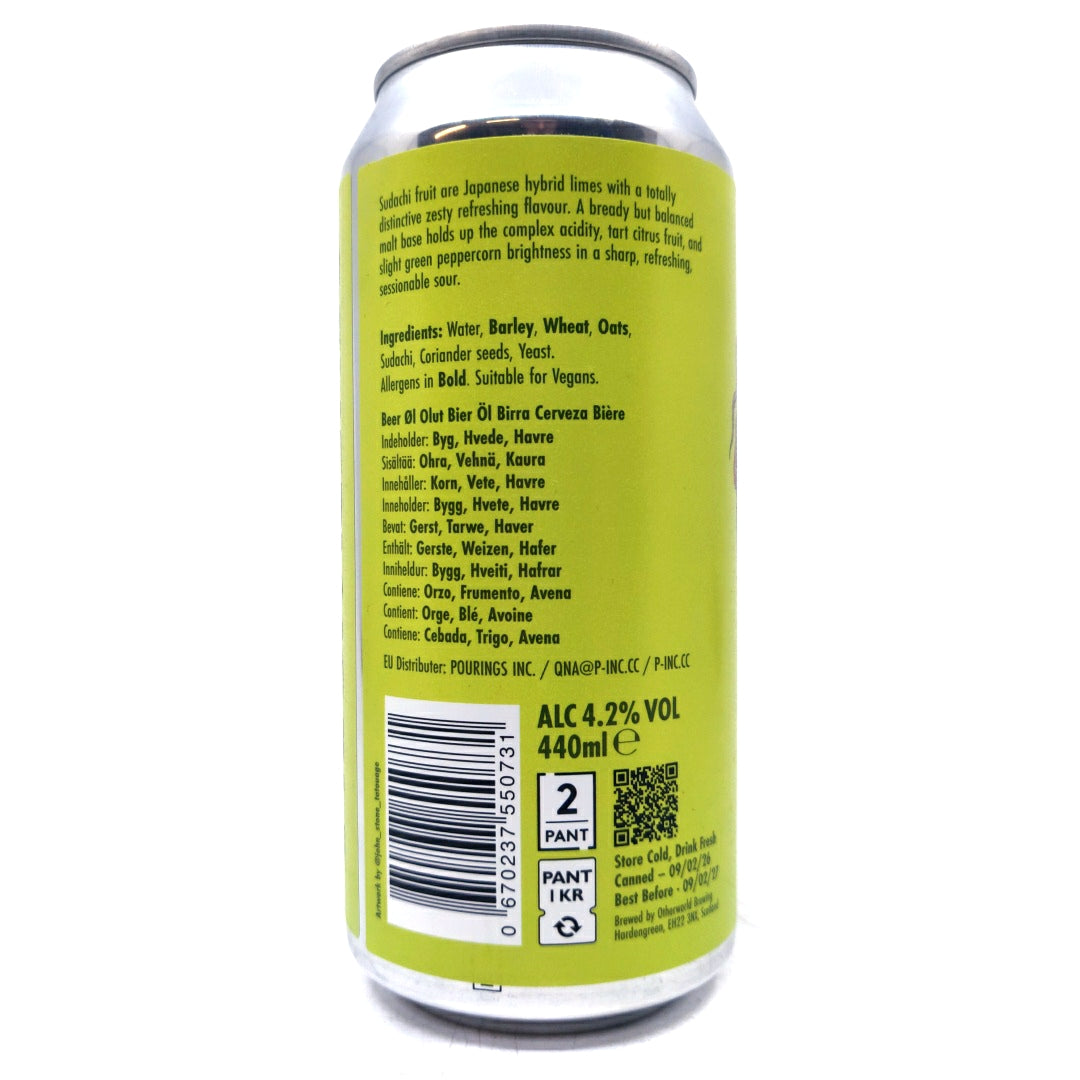 Otherworld Viper Sudachi Sour 4.2% (440ml can)-Hop Burns & Black