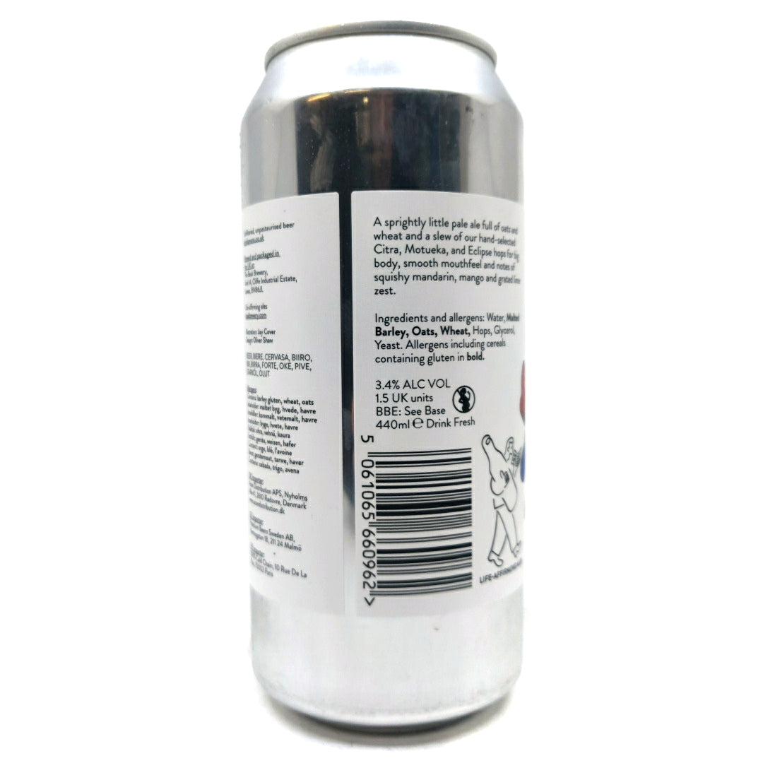 Beak Streams Table Pale 3.4% (440ml can)-Hop Burns & Black