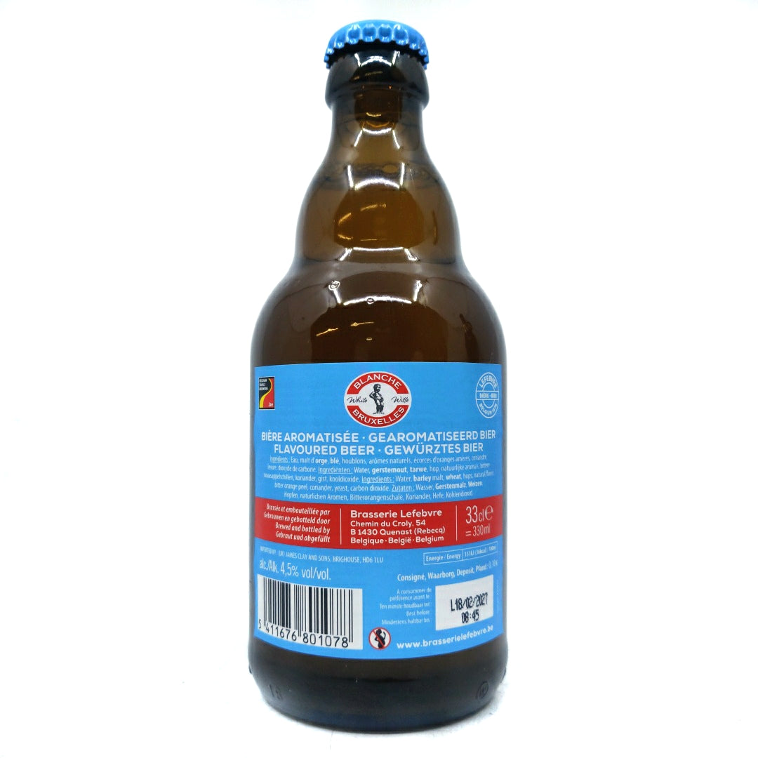 Brasserie Lefebvre Blanche de Bruxelles 4.5% (330ml)-Hop Burns & Black