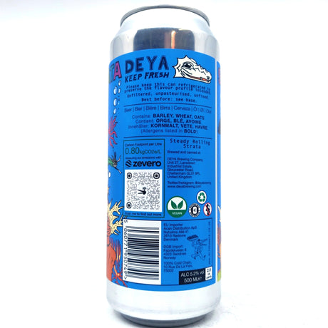 DEYA Steady Rolling Strata Pale Ale 5.2% (500ml can)-Hop Burns & Black