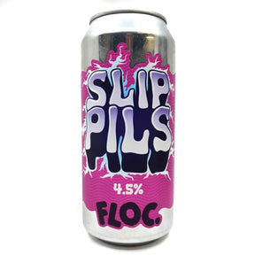 Floc Brewing Slip PIls 4.5% (440ml can)-Hop Burns & Black