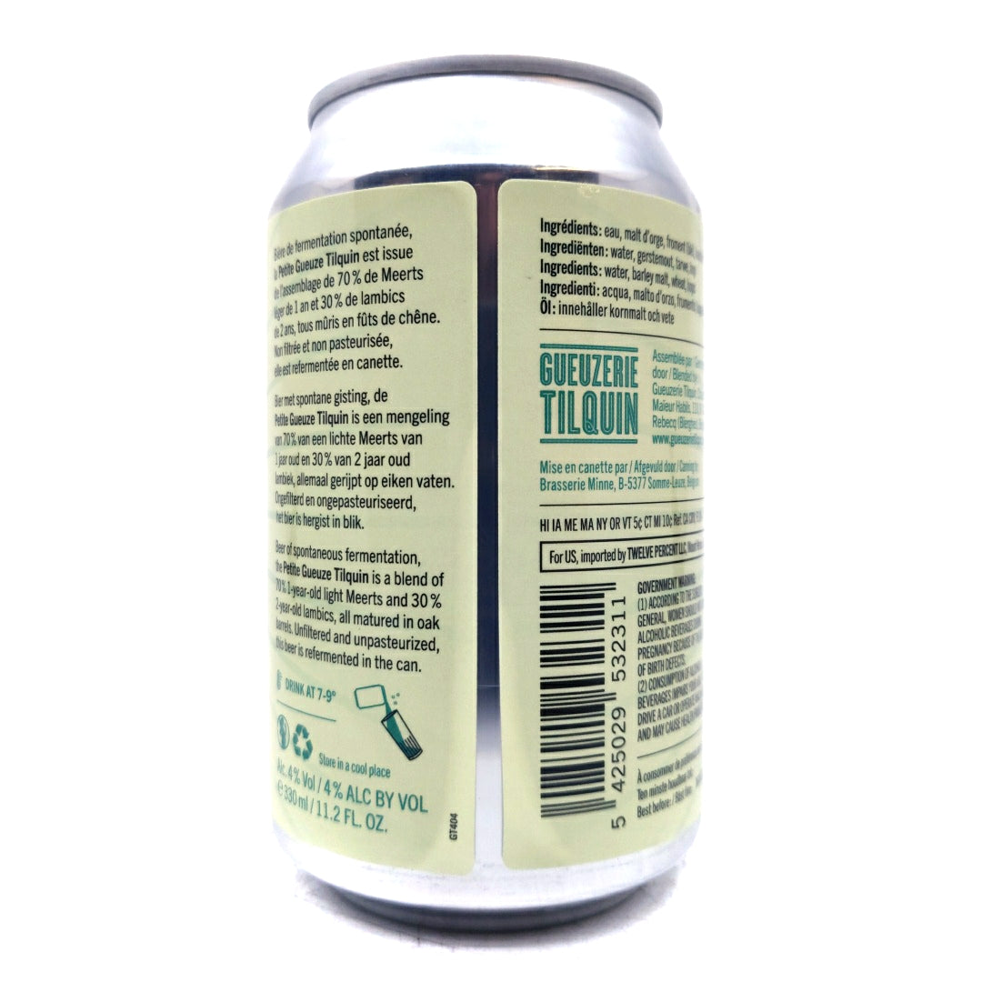 Tilquin Petite Gueuze 4% (330ml can)-Hop Burns & Black