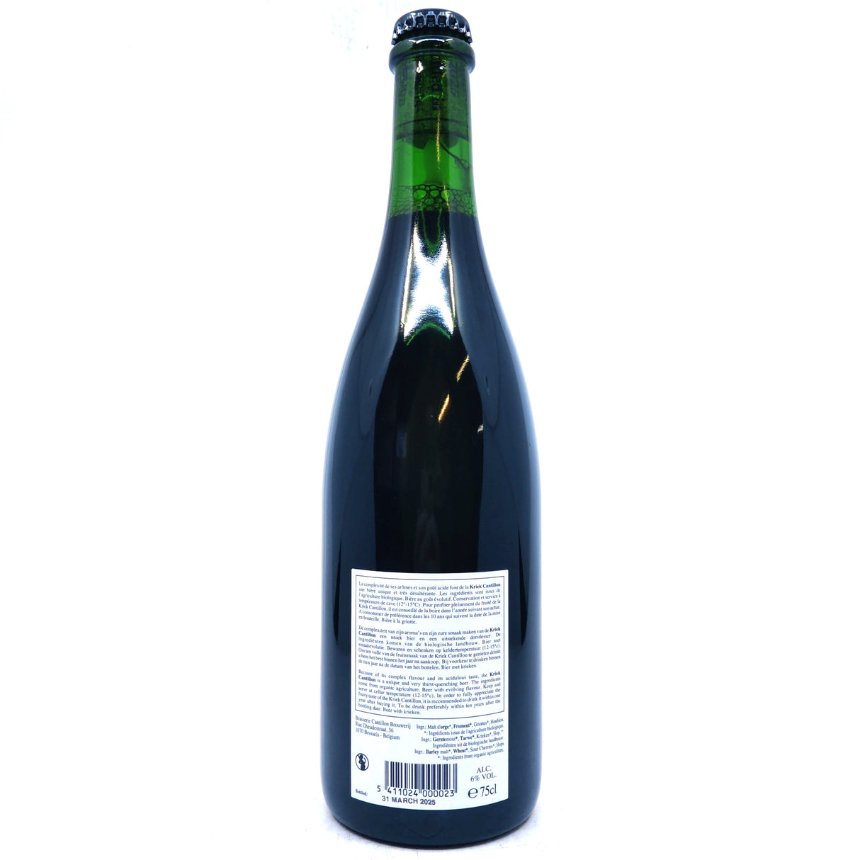 Cantillon Kriek 100% Lambic 6% (750ml)-Hop Burns & Black