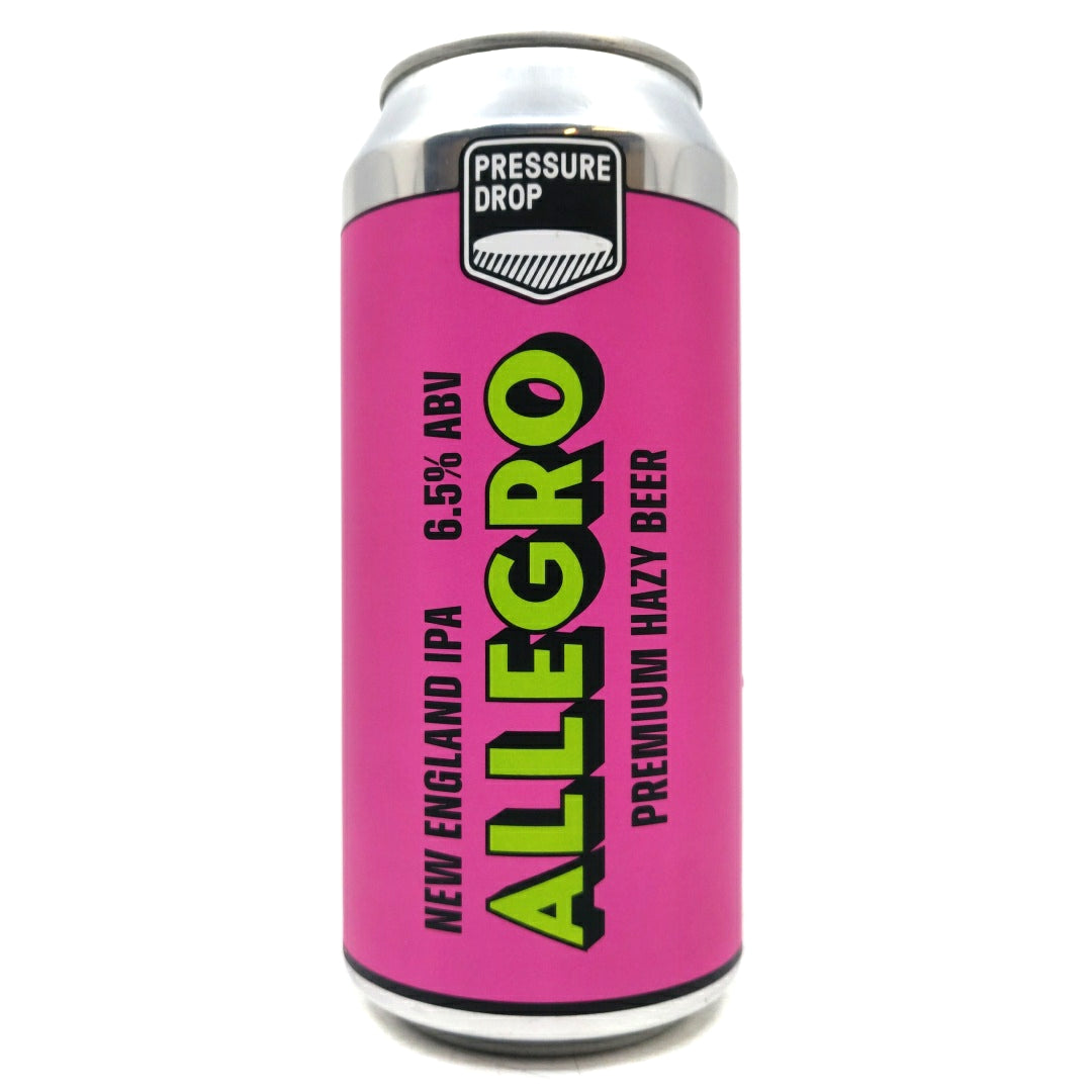 Pressure Drop Allegro New England IPA 6.5% (440ml can)-Hop Burns & Black