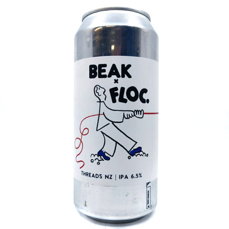 Beak Brewery x Floc Threads NZ IPA 6.5% (440ml can)-Hop Burns & Black