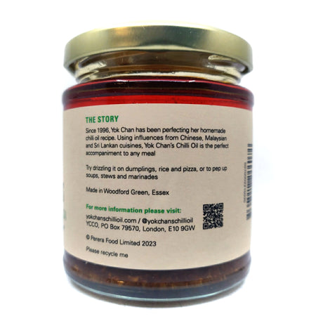 Yok Chan's Extra Garlic Chilli Oil (190ml)-Hop Burns & Black