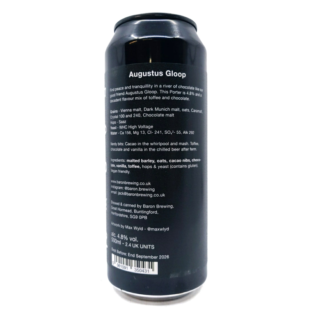 Baron Brewing Augustus Gloop Porter 4.8% (500ml can)