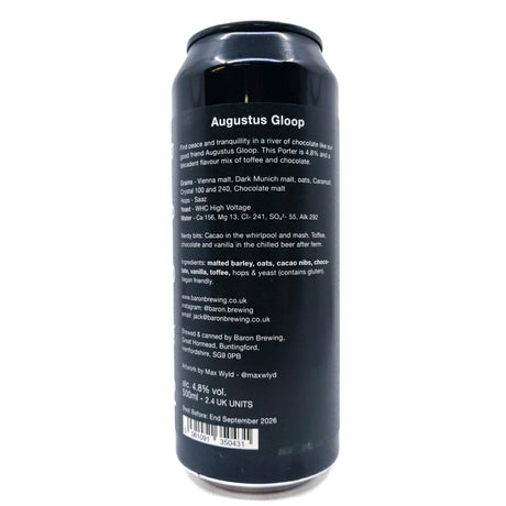 Baron Brewing Augustus Gloop Porter 4.8% (500ml can)