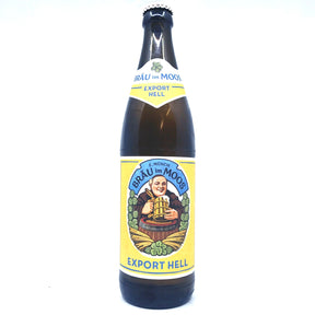 Brau Im Moos Export Hell 5.3% (500ml)-Hop Burns & Black