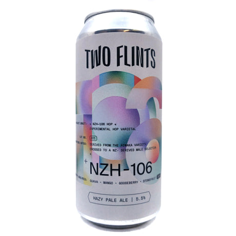 Two Flints NZ-106 Bract Project Hazy Pale Ale 5.5% (440ml can)-Hop Burns & Black