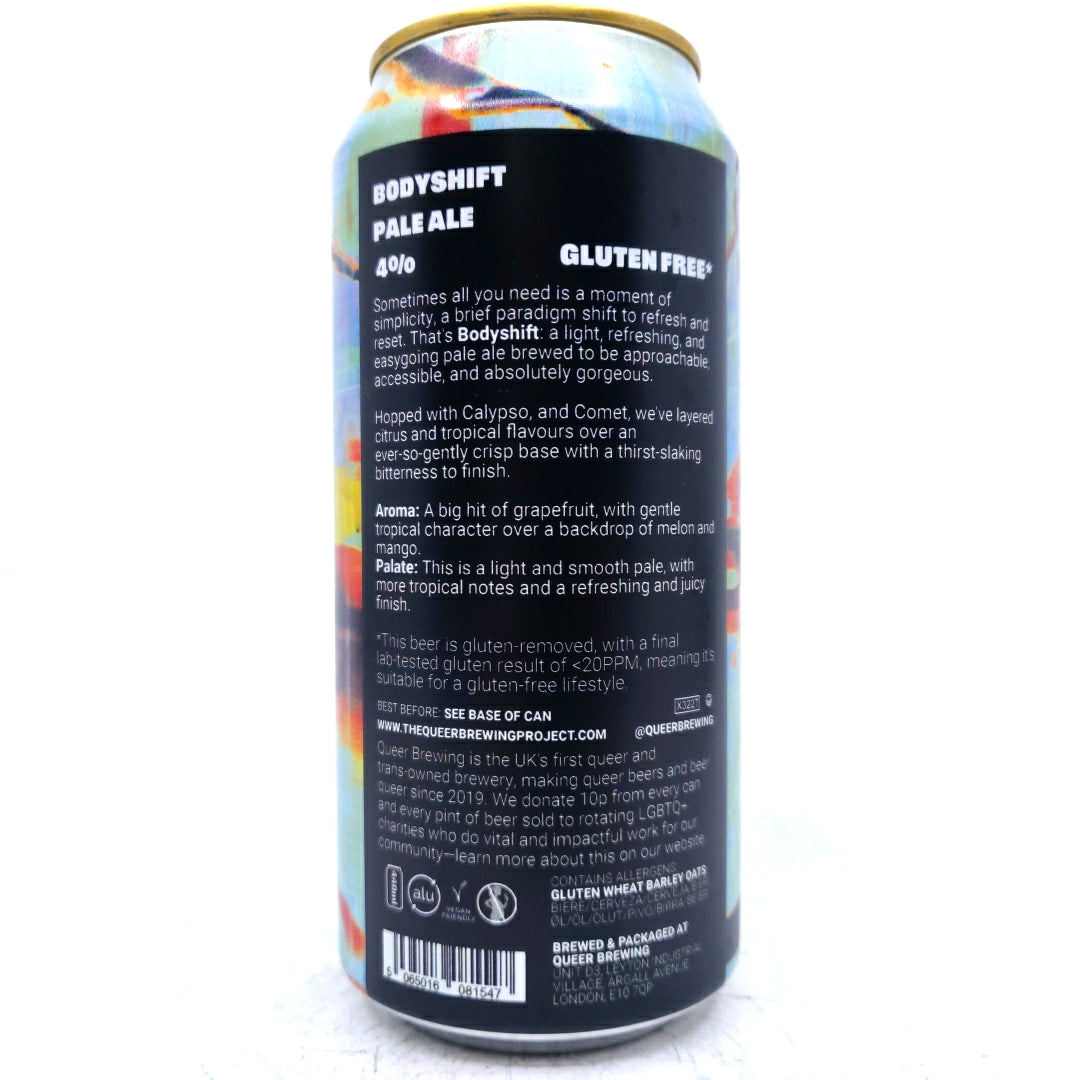 Queer Brewing Bodyshift Pale Ale 4% (440ml can)
