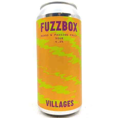 Villages Fuzzbox Mango & Passion Fruit Sour 4.2% (440ml can)-Hop Burns & Black