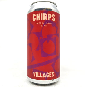 Villages Chirps Cherry Sour 5.6% (440ml can)-Hop Burns & Black