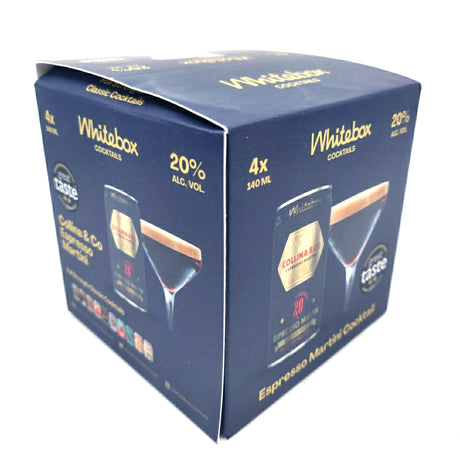 Whitebox x Collina & Co Espresso Martini gift pack 20% (4x140ml cans)-Hop Burns & Black