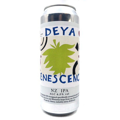 DEYA Senescence IPA 6.5% (500ml can)-Hop Burns & Black