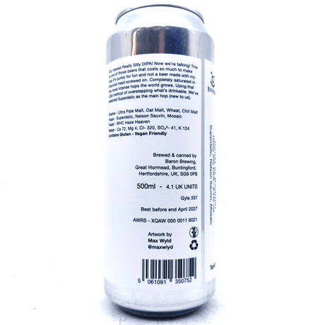 Baron Brewing Beast Of Bodmin Double IPA 8.2% (500ml can)