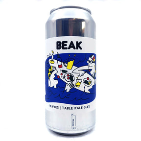 Beak Brewery Waves Table Pale 3.4% (440ml can)-Hop Burns & Black
