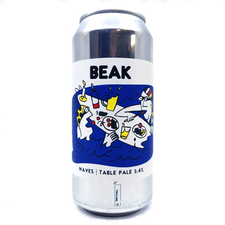 Beak Brewery Waves Table Pale 3.4% (440ml can)-Hop Burns & Black