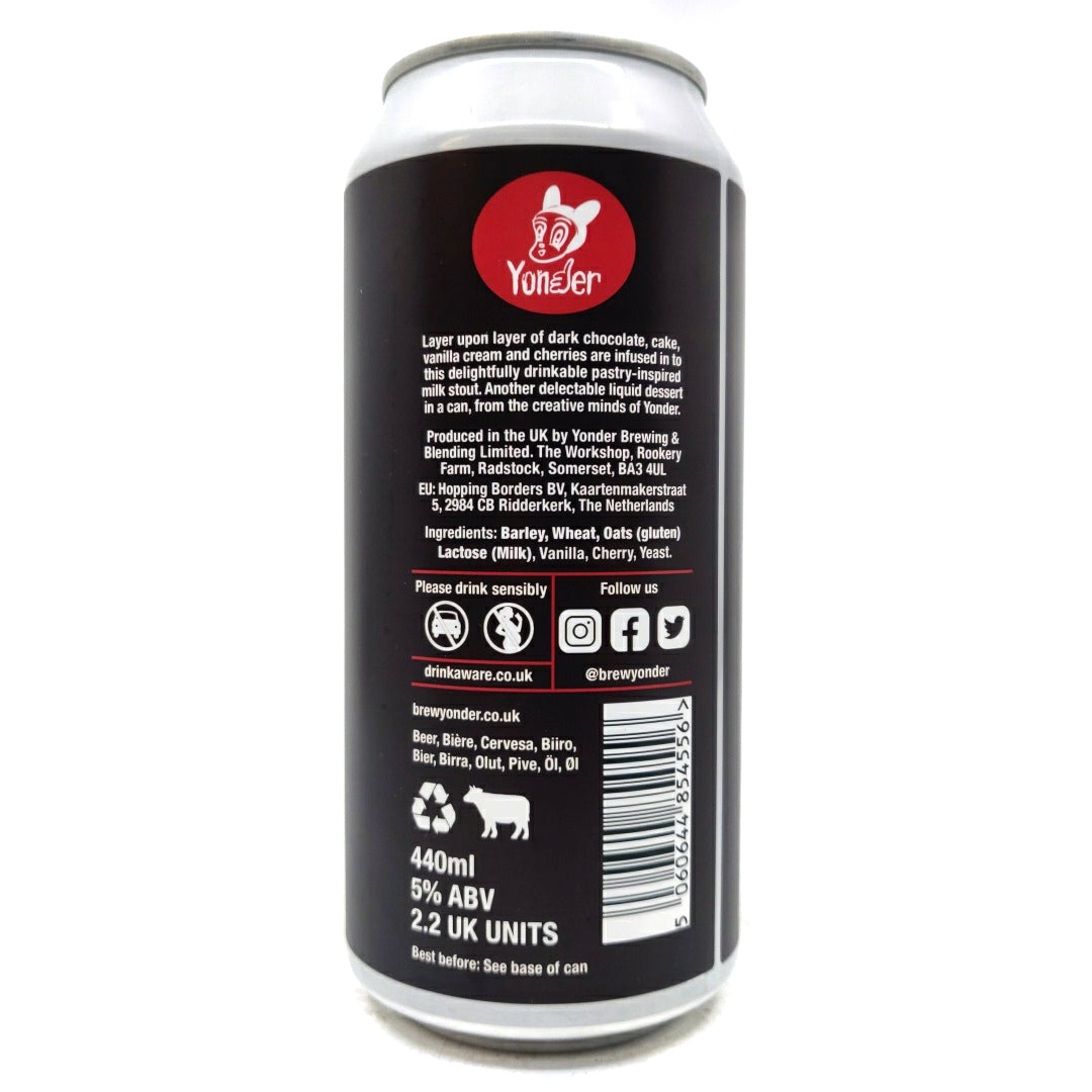Yonder Black Forest Gateaux Pastry Stout 5% (440ml can)-Hop Burns & Black