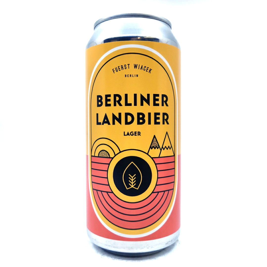 Fuerst Wiacek Berliner Landbier Lager 5% (440ml can)-Hop Burns & Black