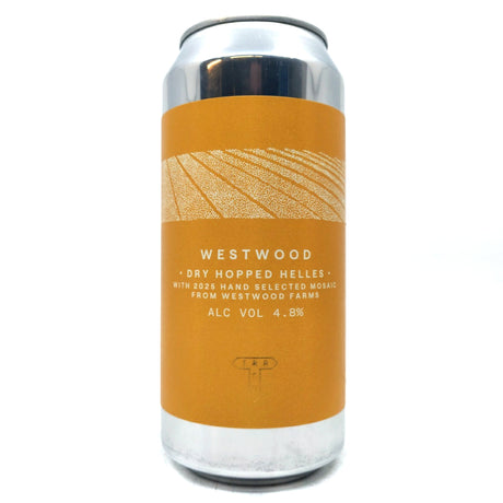 Track Westwood Dry-Hopped Helles 4.8% (440ml can)-Hop Burns & Black