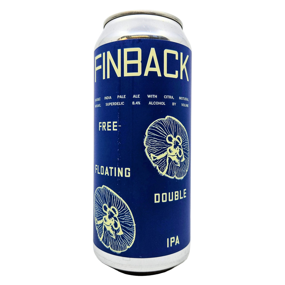 Finback Free Floating Double IPA 8.4% (473ml can)-Hop Burns & Black