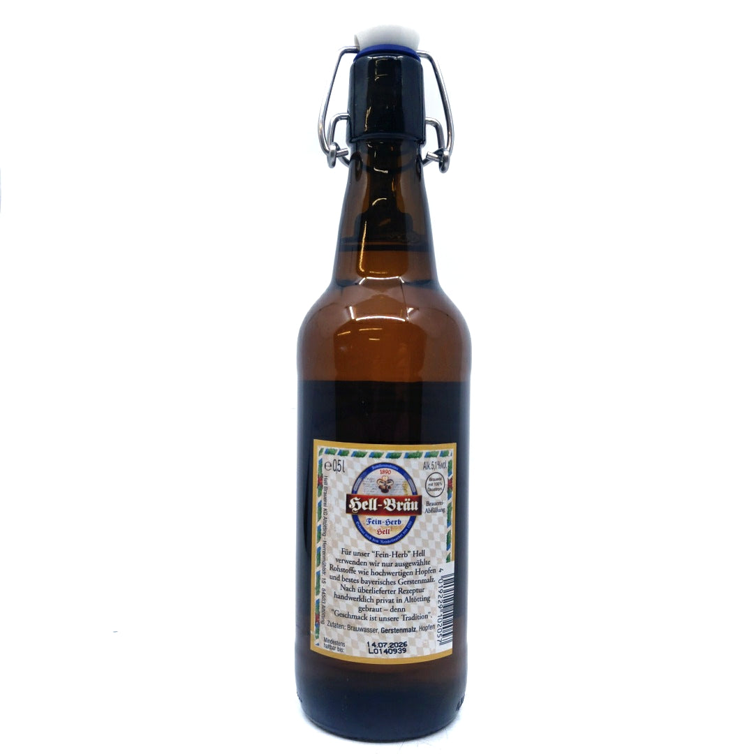 Altottinger Fein Herb Helles 5.8% (500ml)-Hop Burns & Black