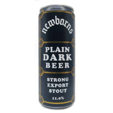 Newbarns Plain Dark Beer Strong Export Stout 11% (330ml can)-Hop Burns & Black