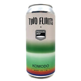 Two Flints x Pressure Drop Komodo Bright IPA 6% (440ml can)-Hop Burns & Black