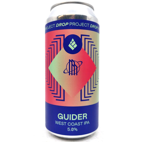 Drop Project Guider West Coast IPA 5% (440ml can)-Hop Burns & Black