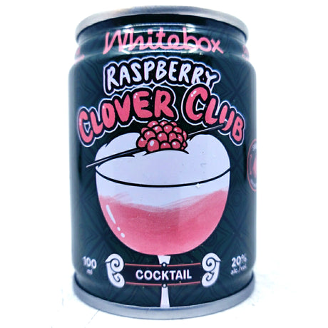 Whitebox Raspberry Clover Club Cocktail 20% (100ml can)-Hop Burns & Black