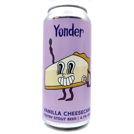 Yonder Vanilla Cheesecake Pastry Stout 4.7% (440ml can)-Hop Burns & Black