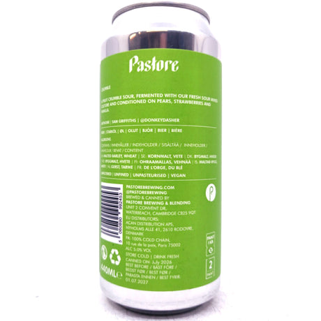 Pastore Crumble Pear & Strawberry Sour 5% (440ml can)