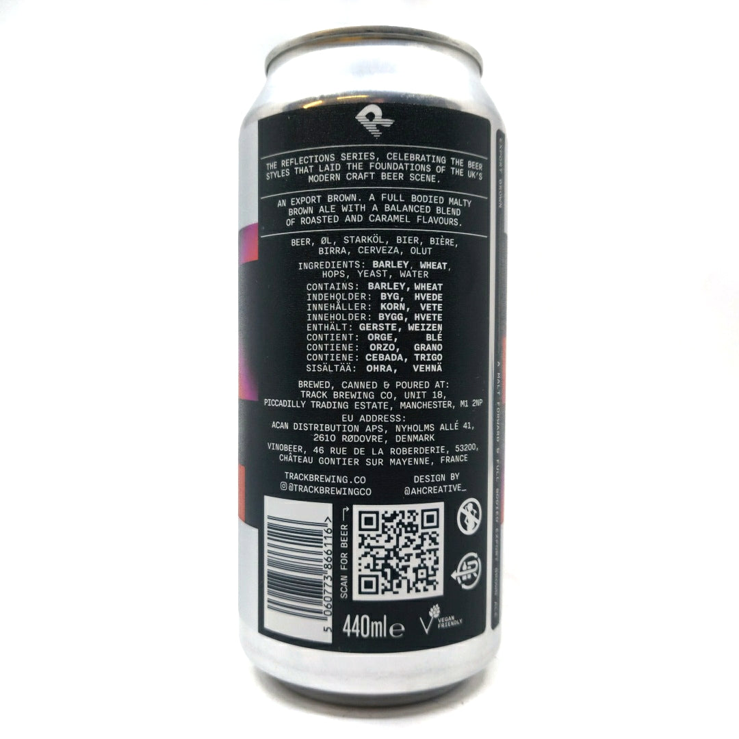 Track Horizon Export Brown Ale 6.5% (440ml can)-Hop Burns & Black